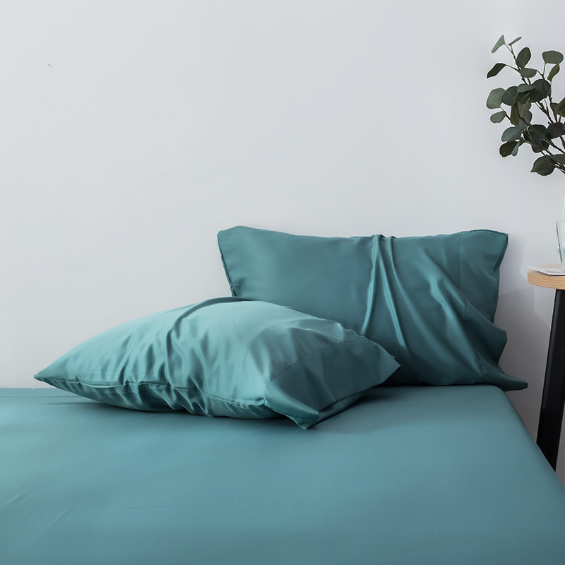 Light Luxury Home Textile Bamboo Fiber Envelope Pillow Cover Cooling Breathable Bedding Hotel Solid Color Pillowcase