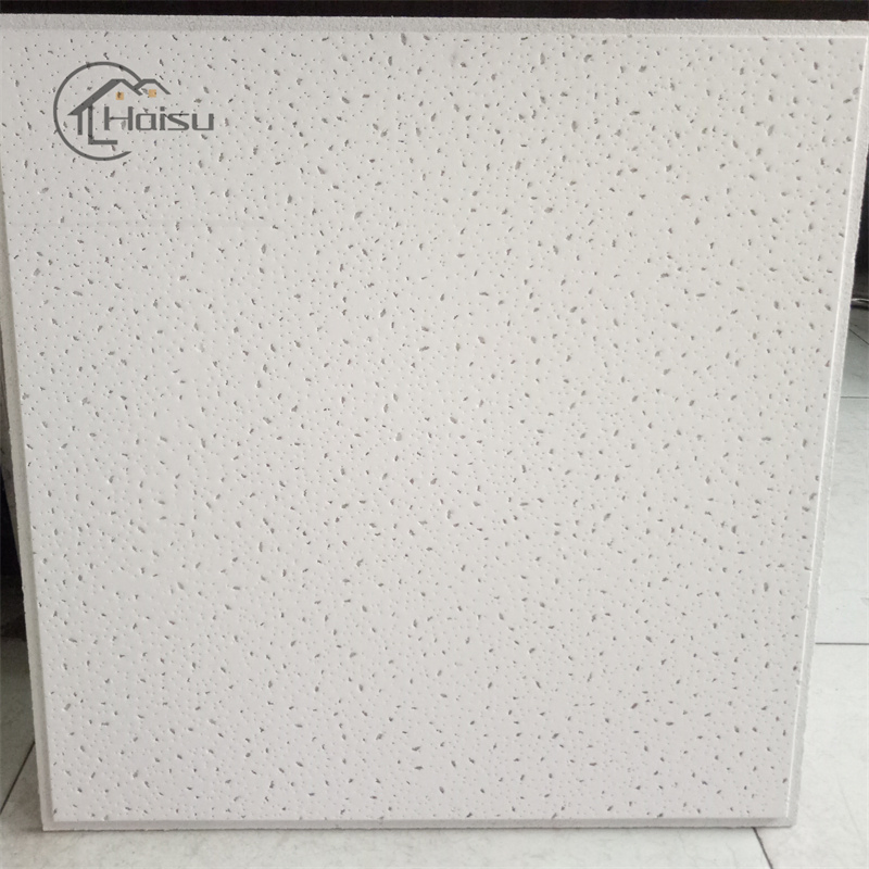 Sound Absorption Moisture-Proof Fire-Proof Mineral Fiber Ceiling Board 595X595X12mm