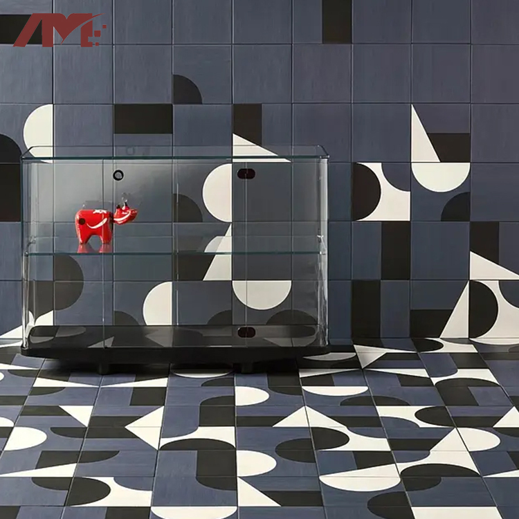 Washroom Kitchen Decoration Geometry Pattern Brick Zellige Matte Countertop Wall Porcelain Tiles