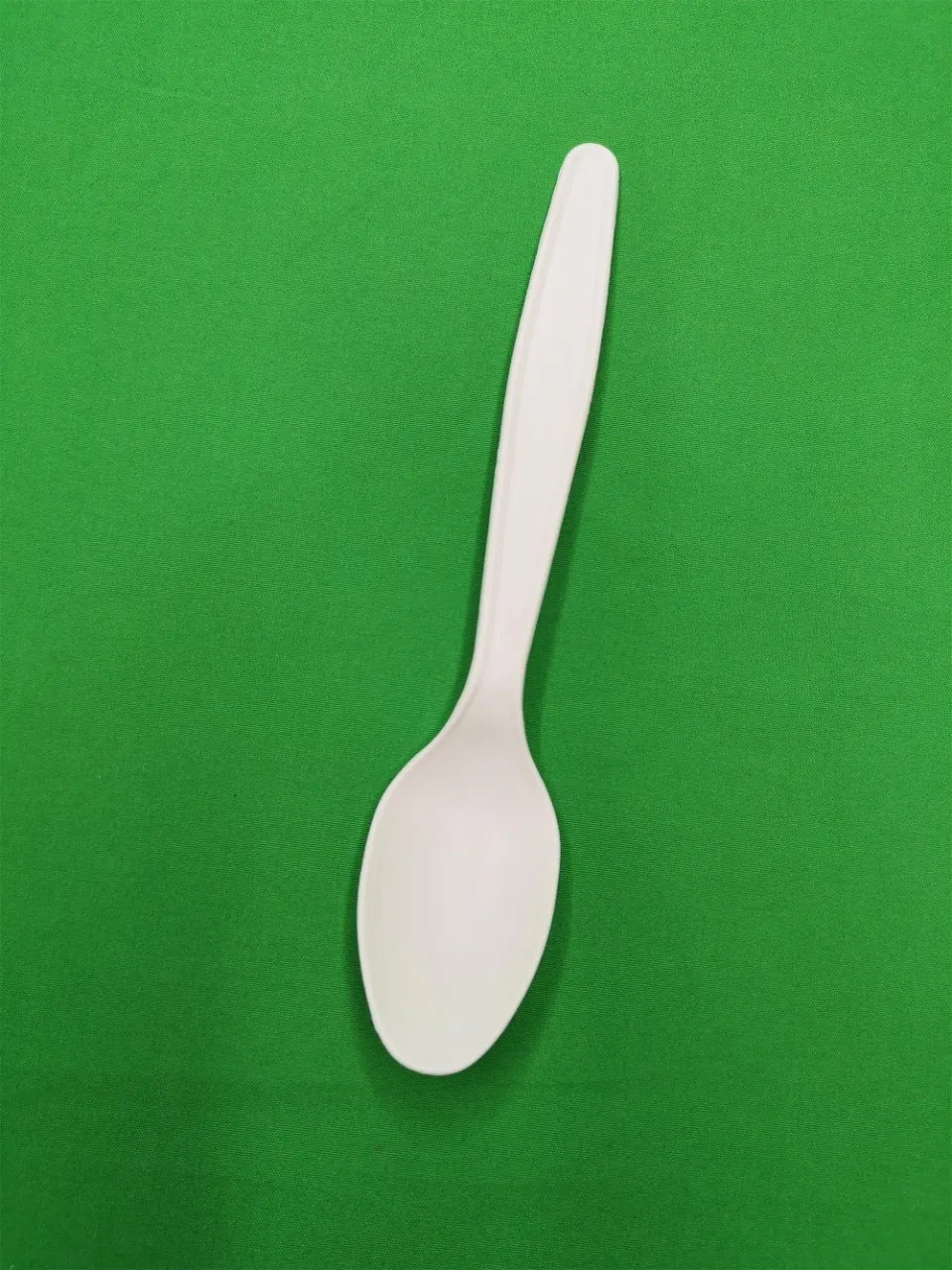Disposable Spoon, Biodegradable, Made of Cornstarch, White, 16cm