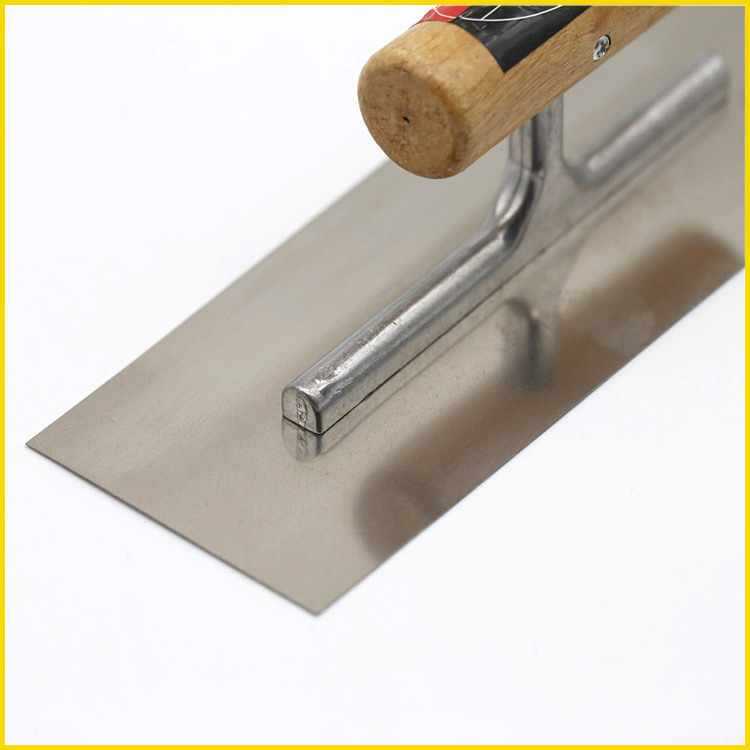 March Stainless Steel Plastering Trowel with Wood Handle