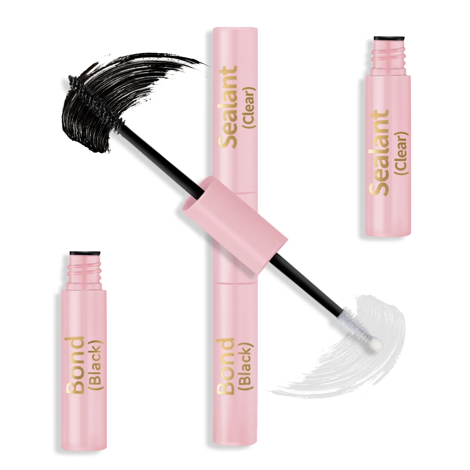 2-in-1 Clear Eyelash Extension Glue for Long-Lasting Results