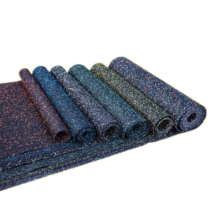 Hot Sale Factory Customized Anti Vibration Shock Absorber EPDM Speckles Gym Rubber Flooring Roll