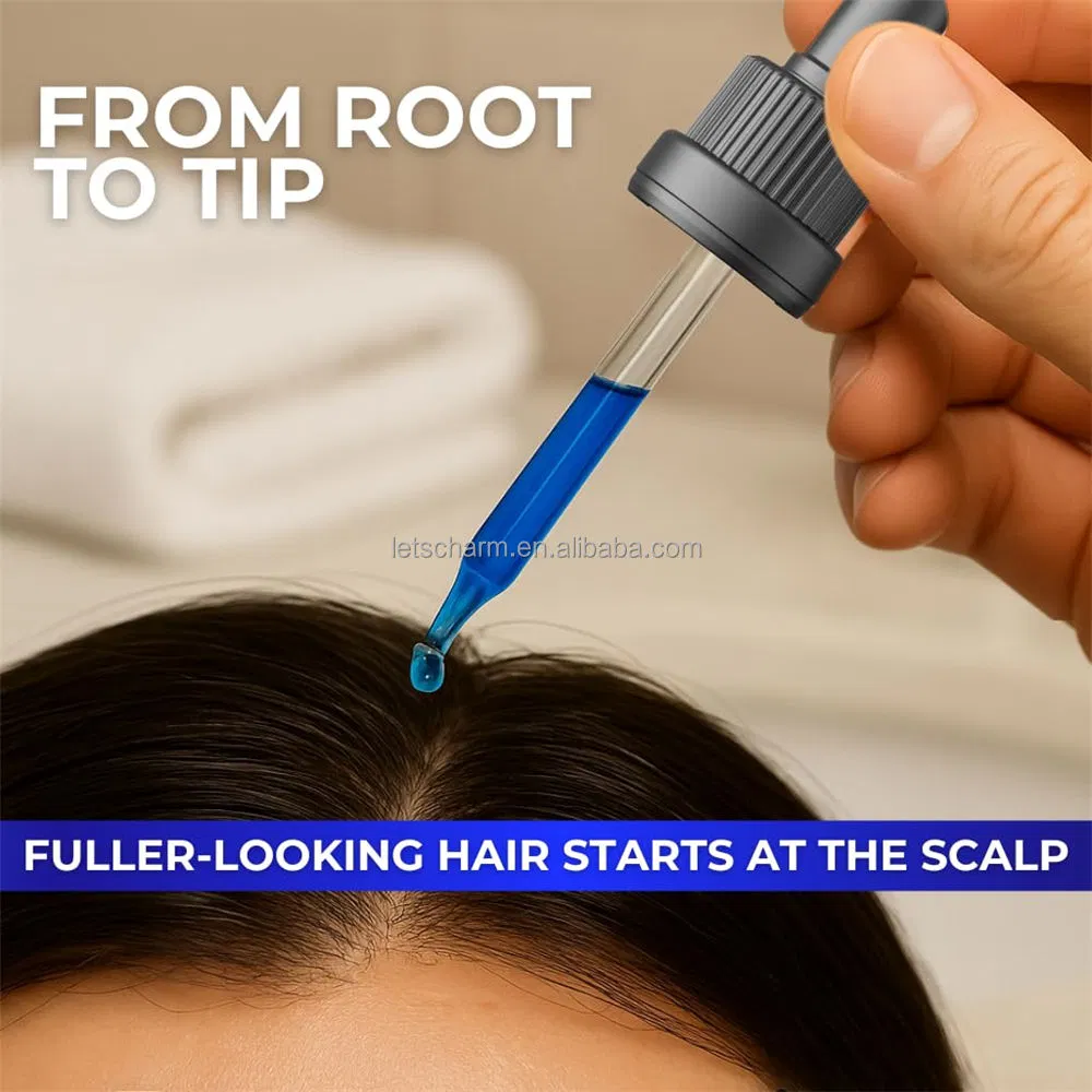 LS138 Custom Blue Copper & 12-Peptide Anti-Aging Essence - Firms, Hydrates. OEM/ODM