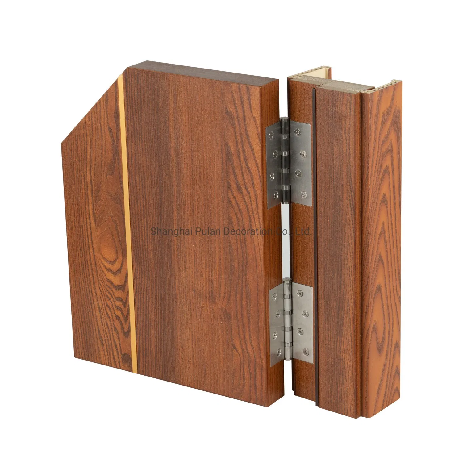 Modern Composite Solid Core Wooden Doors Design Interior Room Black Walnut Veneer Flush Wood Door