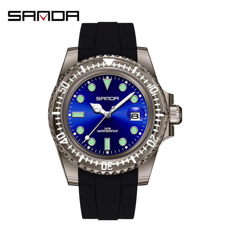Quartz Watch Fashion Sports Style Waterproof Calendar Casual Creative Student Wristwatch