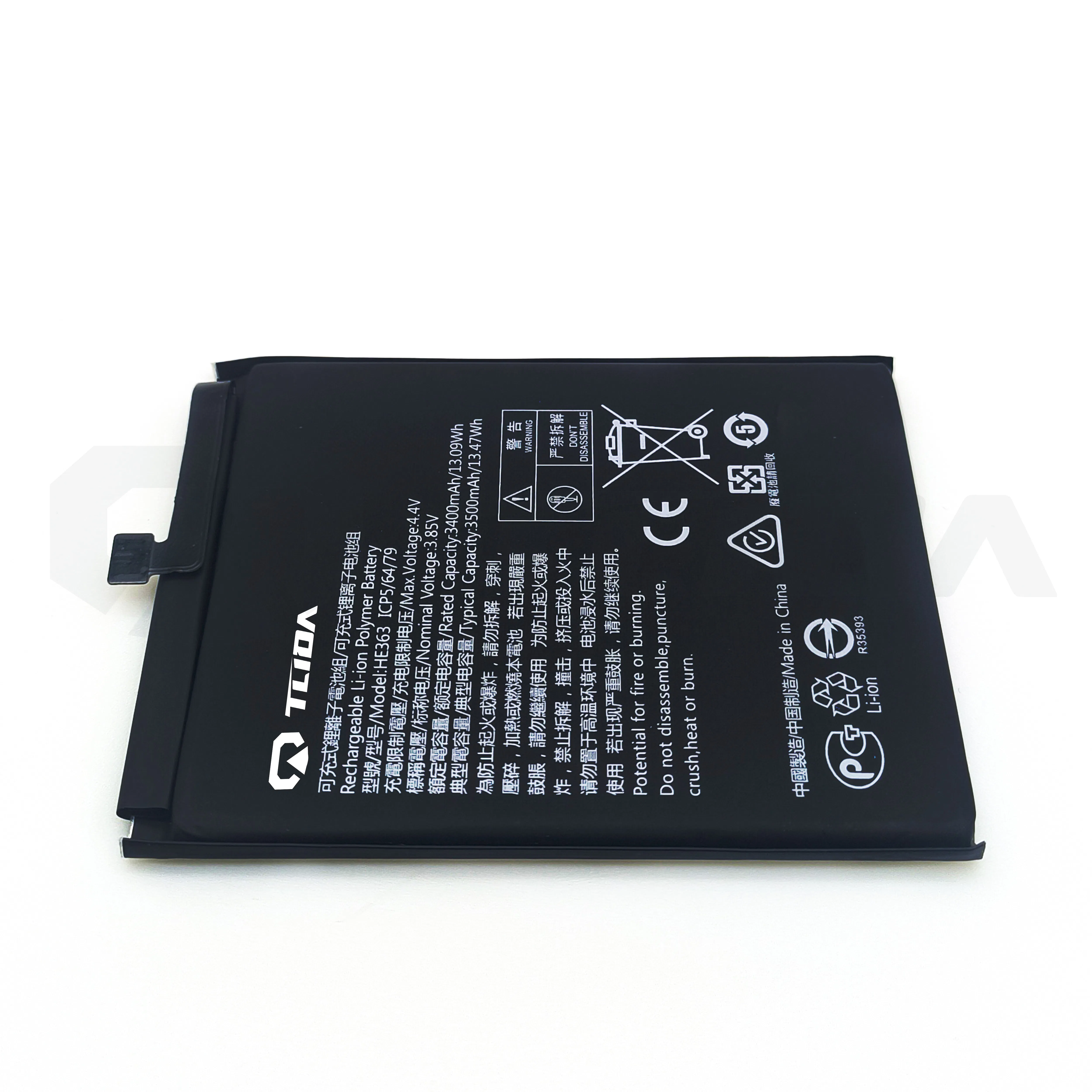 Tlida New Mobile Phone Battery Factory Manufacture for Nokia He363 Replacement Battery