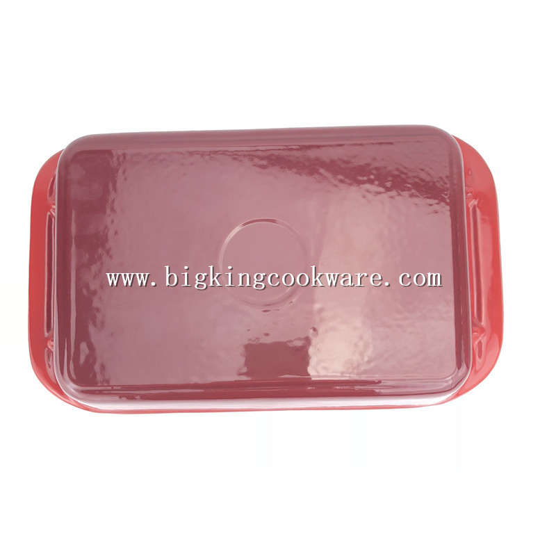 Large Ovenproof Enamel Cast Iron Baking Dish