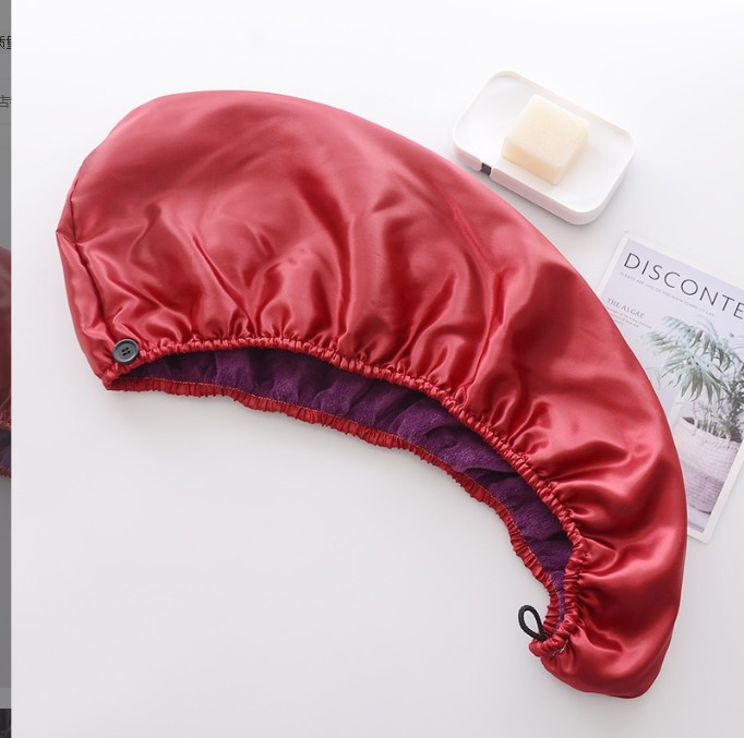 Pink Dry Hair Cap Absorbent Head Dry Towel