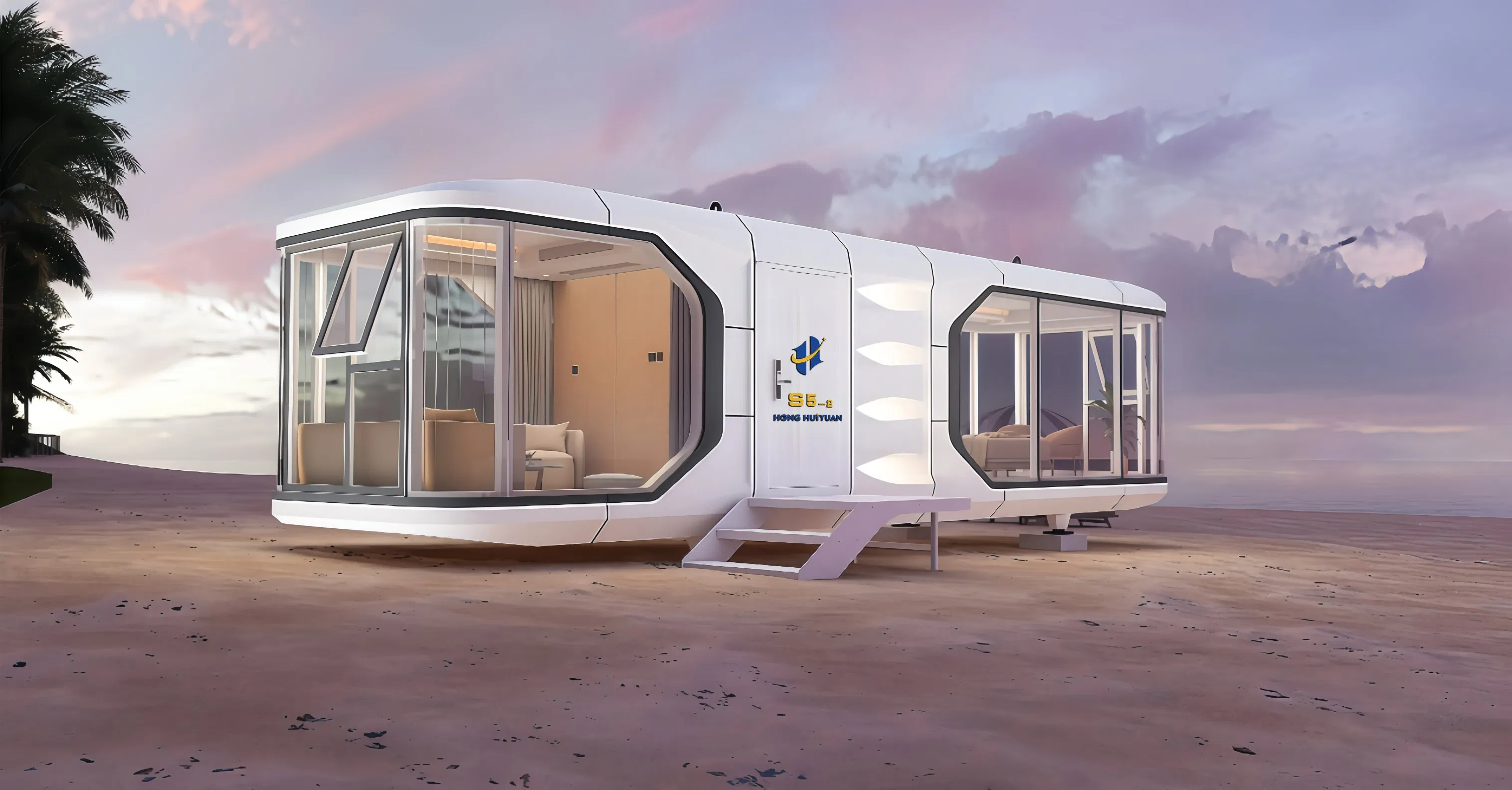 Eco-Friendly Steel Structure Capsule House with Anti-Corrosion Leisure Facilities
