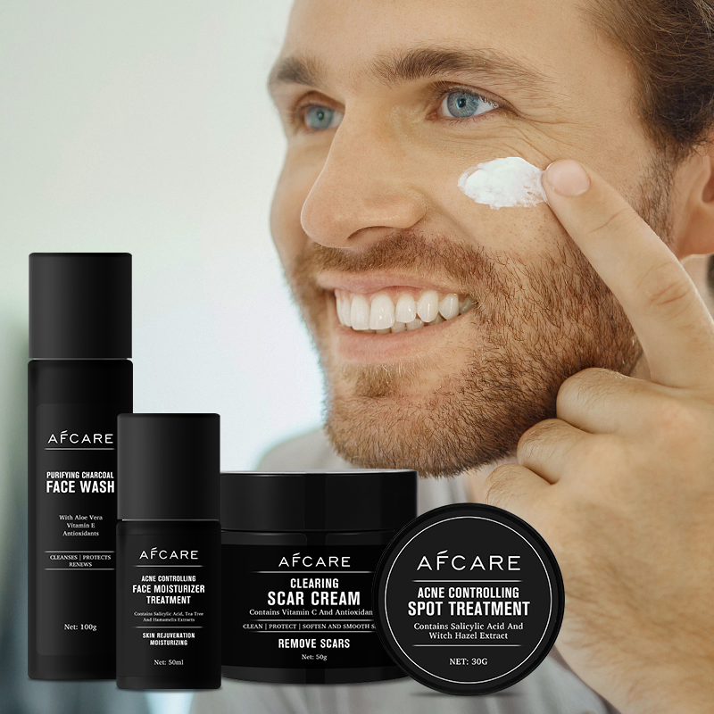 Private Brand Organic Control Brightening Skin Hydrating Moisturizing Men's Skincare Set