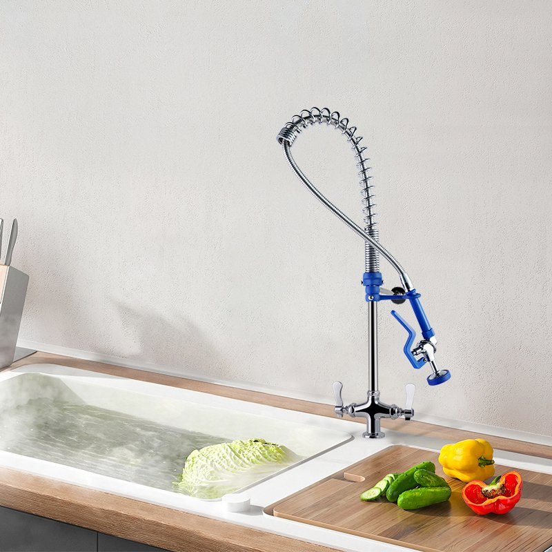 Sleek Modern Kitchen Faucet with 360-Degree Swivel Spout