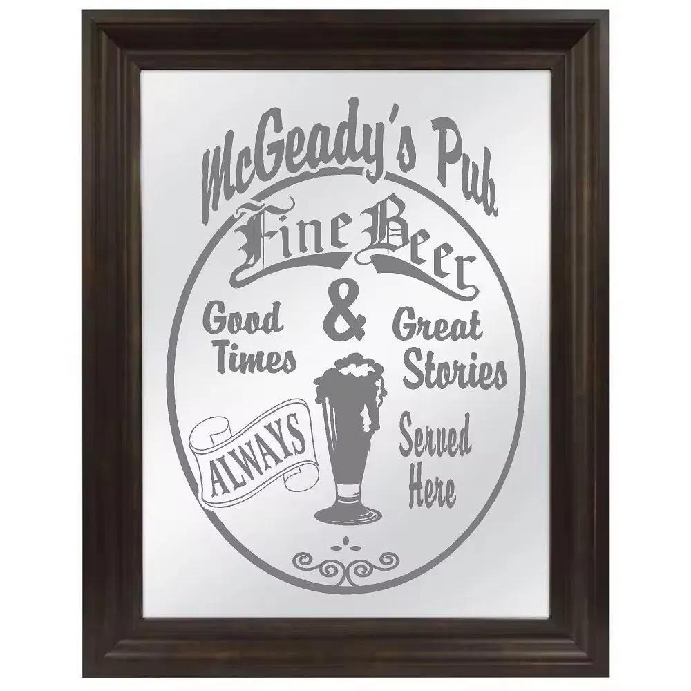 New Customize Bar Decorative Promotion Bar Wall Beer Nightclub Bar Mirror