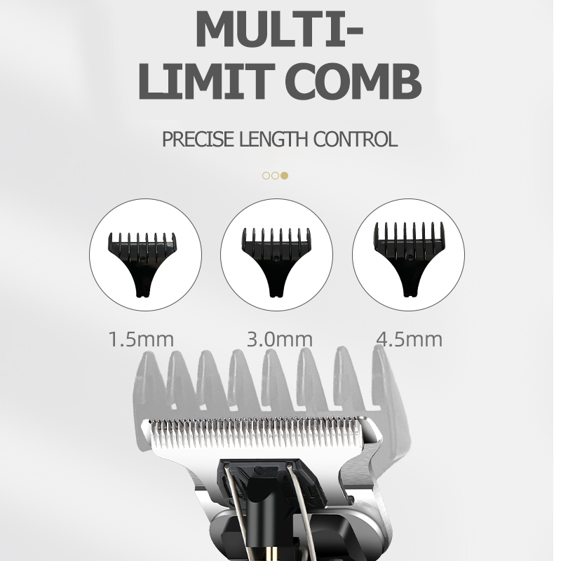 Professional Rechargeable Hair Trimmer for Men - Custom Barber Clippers