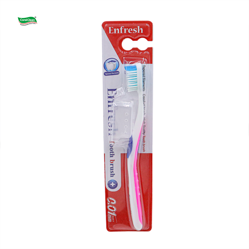 Manufacturer Adult Toothbrush Medium Bristles Teeth Brushes with Tongue Cleaner