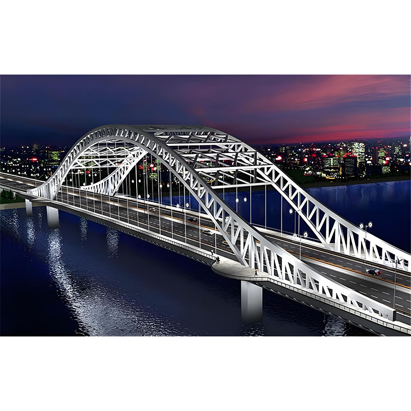 Aesthetic Bridge Steel Structures with Curved and Cable-Stayed Designs