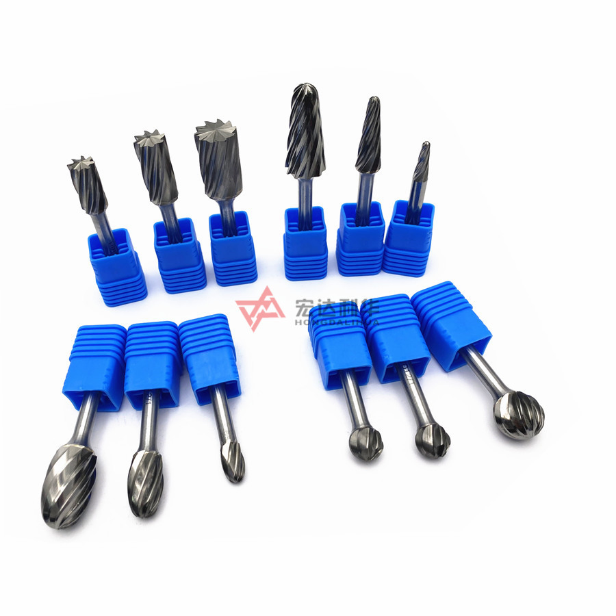 Tungsten Carbide Rotary Burrs SD Series Ball Shape Burs with Double Teeth