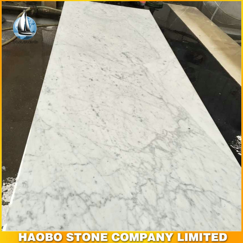 Haobo Bianco Carrara White Marble Bathroom Countertop