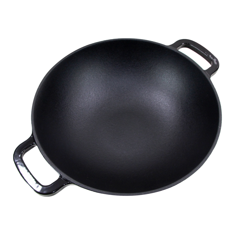 Чугунный вок Cookwin 30 см с крышкой