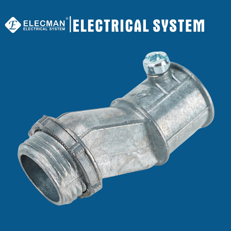UL Approved Corrosion-Resistant EMT Flexible and Rigid Industrial Grade Compression EMT Offset Connector