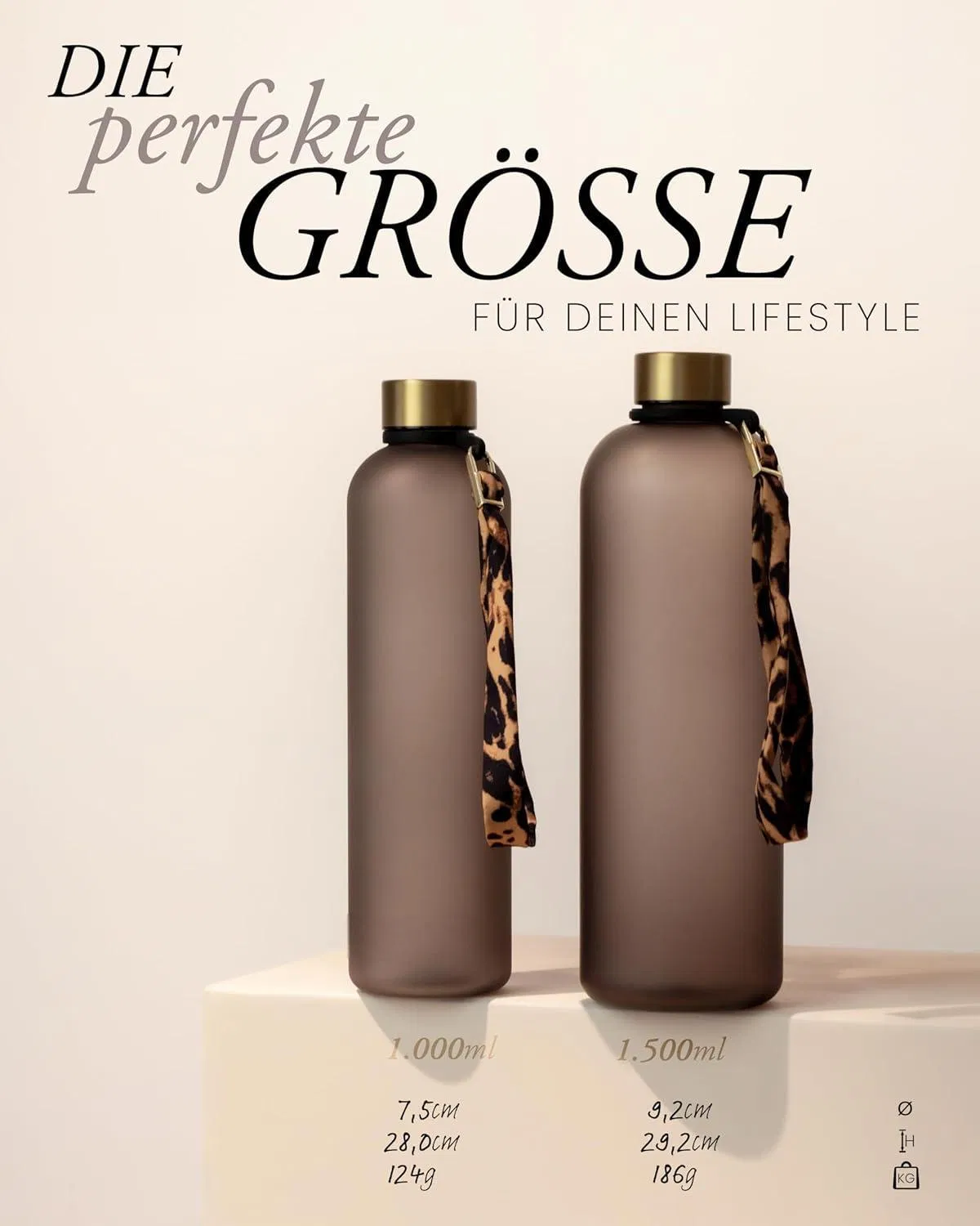 High Quality Custom Logo Printed Leak-Proof Water Bottle with Time Marking