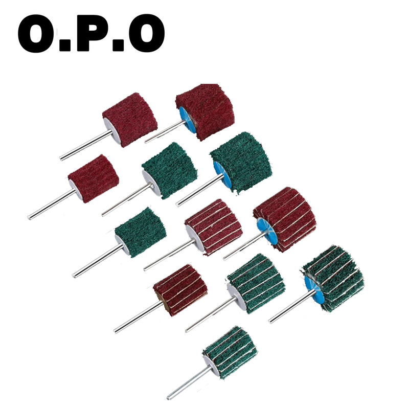 Нетканый лепестковый круг с хвостовиком для полировки