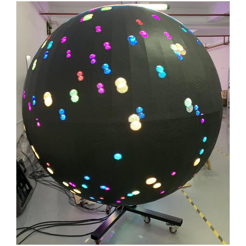 Indoor Different Diameter P2 P2.5 P3 P4 Sphere Soft Flexible 360 Degree Ball LED Display Screen