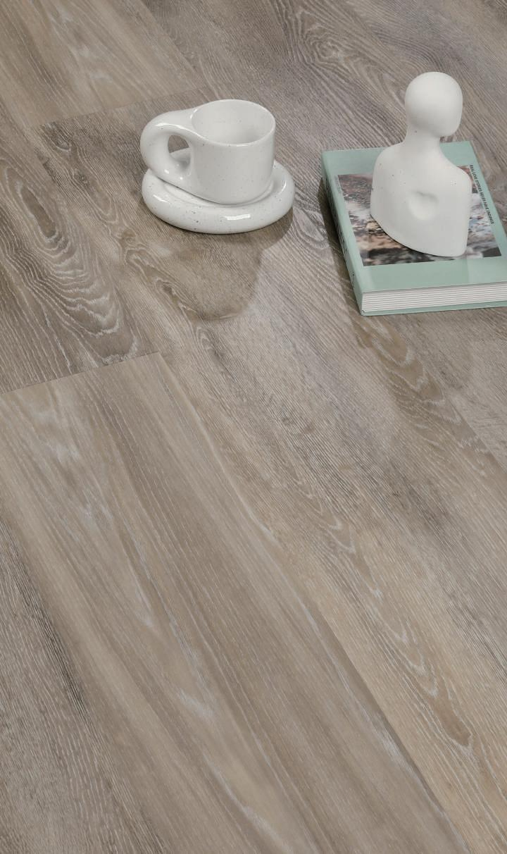 5mm Long Board/Herringbone Painted-Bevel Waterproof Anti Scratch Wood Plastic E. I. R. PVC WPC/Spc/Lvt/Laminate Click Vinyl Flooring with IXPE/Cork/EVA