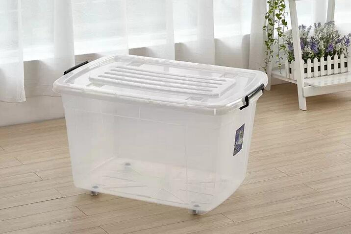 Multi-Purpose Clear 60liter Storage Plastic Box Transparent