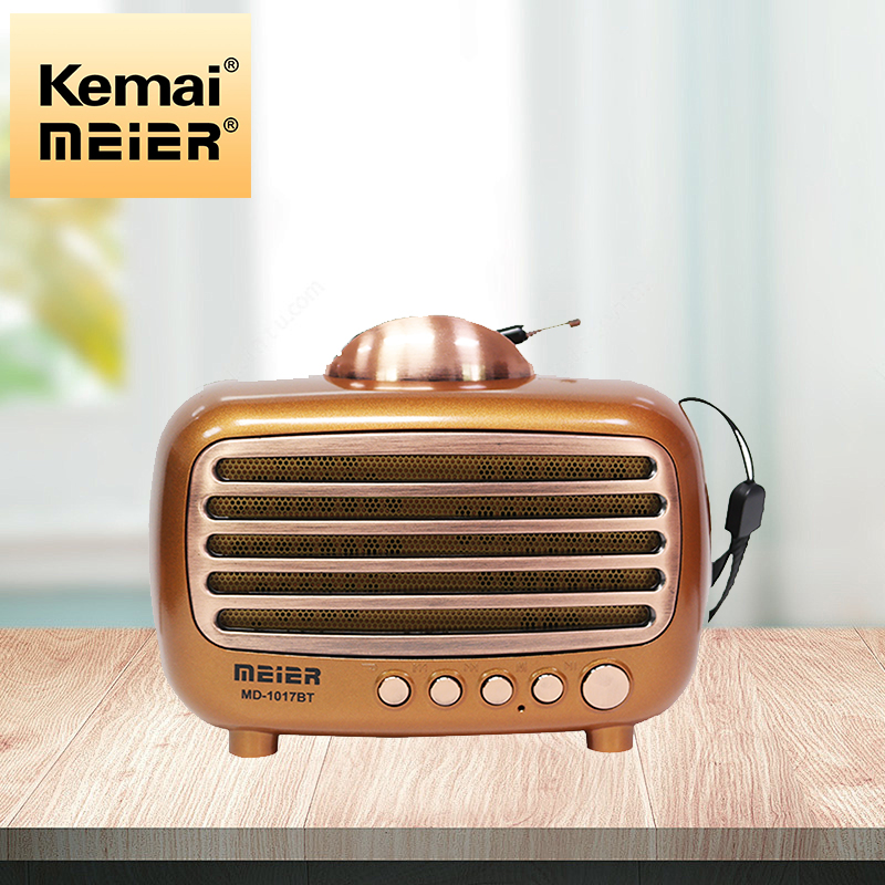 Newest Wireless Rechargeable Retro FM Am Sw Home Wooden Vintage Radio with USB/TF MP3 Music Player
