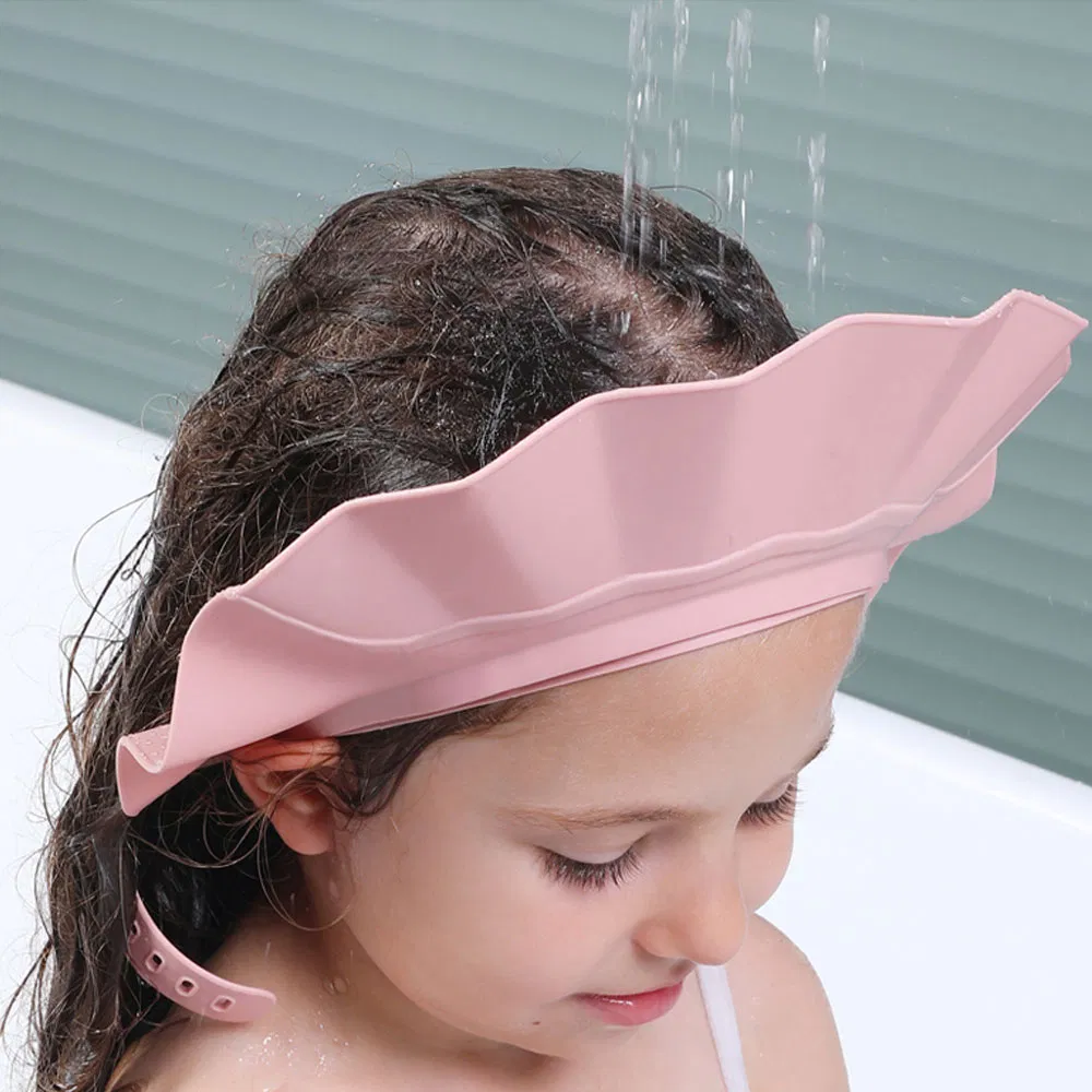 Customized Adjustable Washing Hair Ear Protection Hat Baby Shower Cap