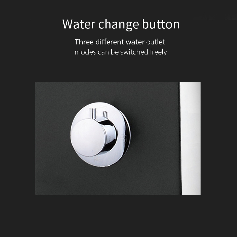 Tiema PVC in Black Body White Side Wholesale Shower Column