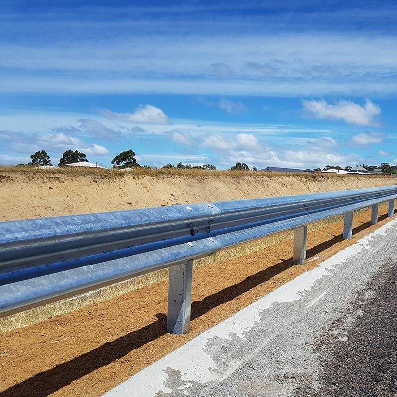 Galvanized Steel W-Beam Farm Guardrail