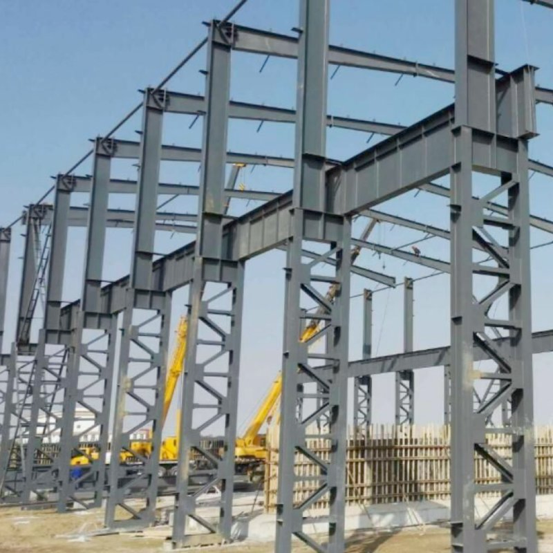 SB016 Customized Steel Structure Building Profiles H Beam Steel Column for Prefab House
