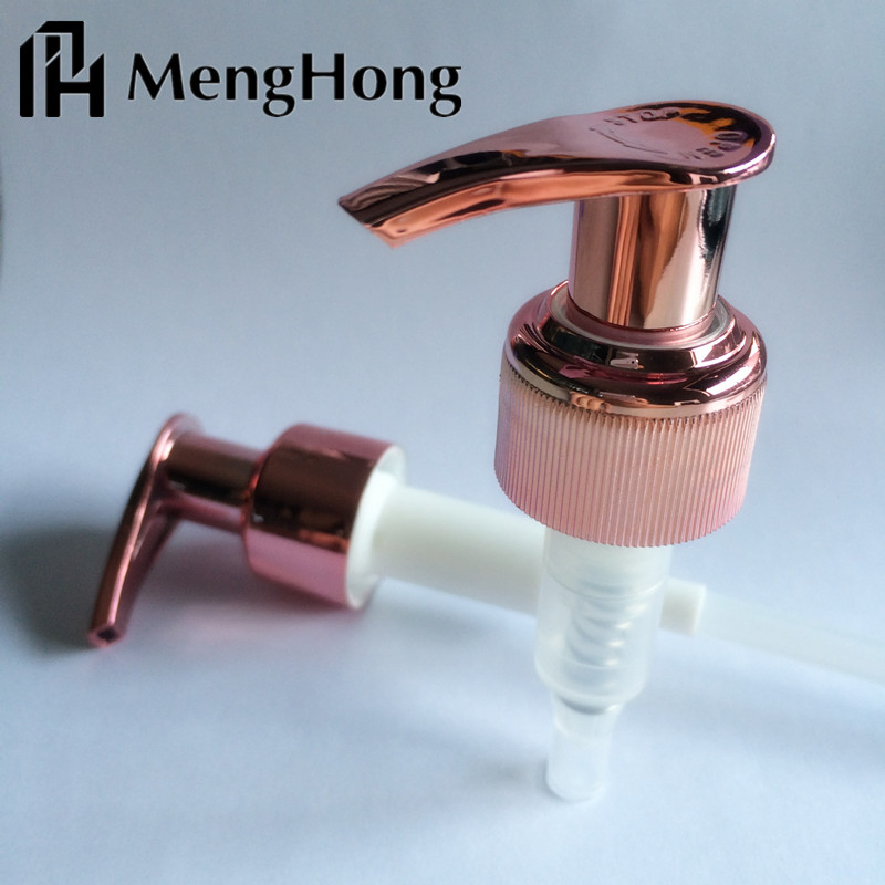 Rose Golden UV PP Lotion Pump for Liquid Soap