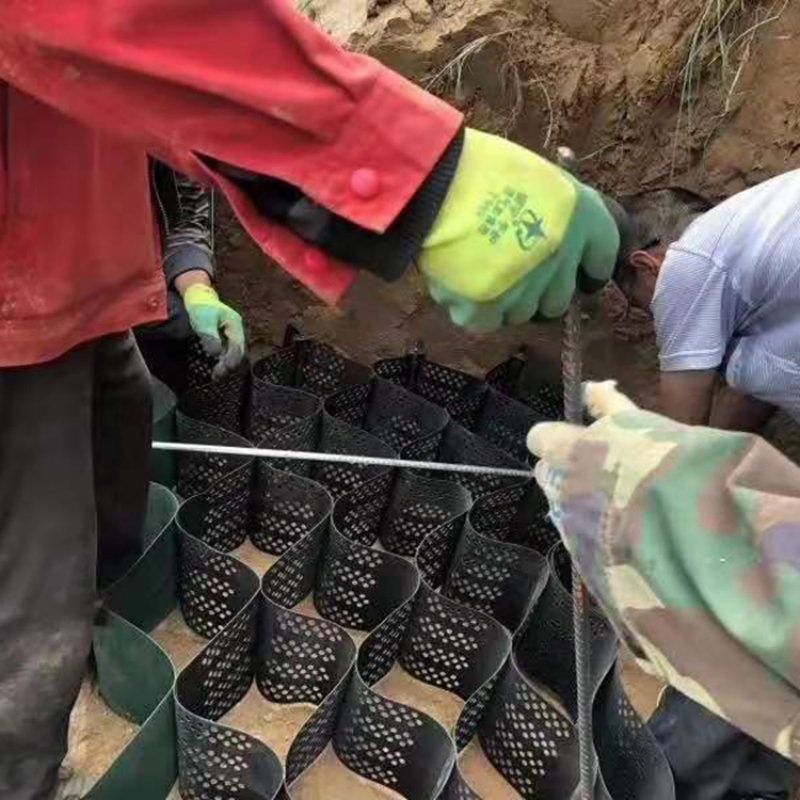 Geocell Foundation Reinforcement High Quality 1 0-1 5mm Hpde for Soil Confinement, Landslide Repair, and Vegetated Slope Greening Projects