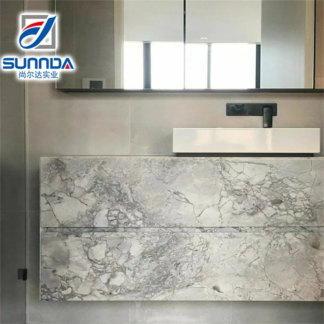 Large Size Sintered Stone Slab Tiles Matte Glossy Surface Foshan Quality