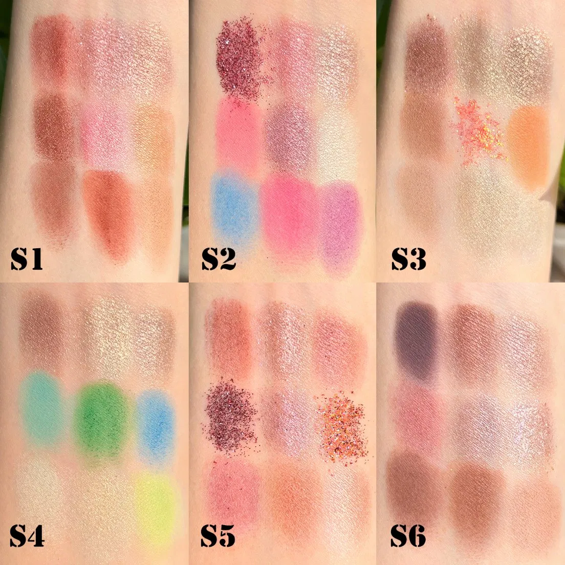 Fast Shipping Eye Shadow Palette High Pigment Shimmer Private Label Makeup Free Sample