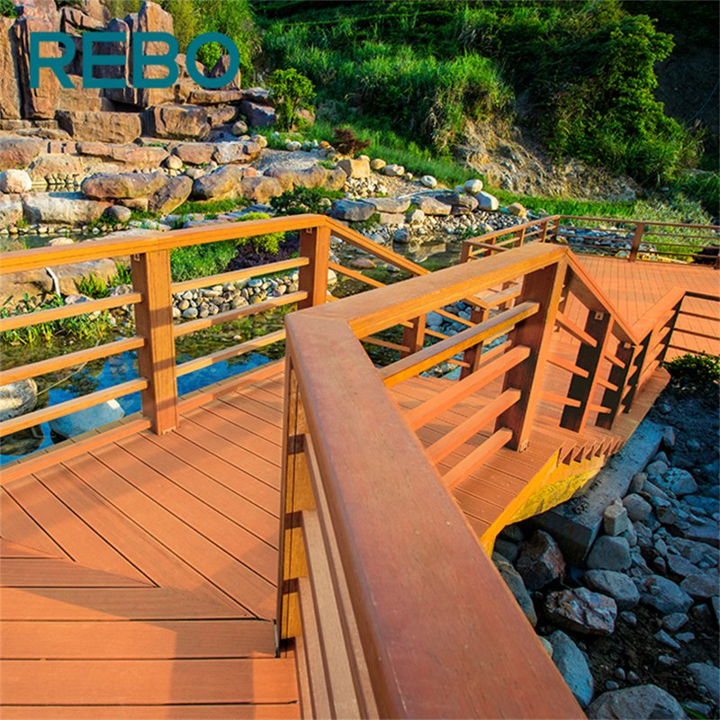 Popular Bamboo Composite Garden Floor Decking Tiles Board