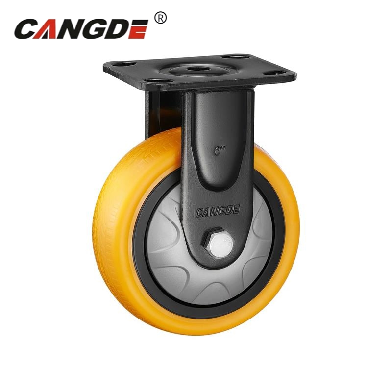 4/5/6/8 Inch Heavy Duty Iron Core PU Caster Round Wheel Price