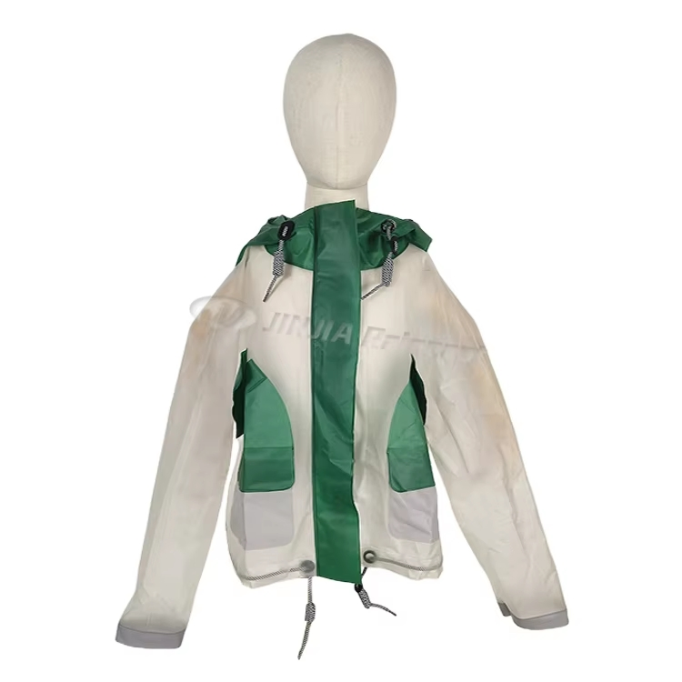 Factory Price Premium Waterproof Stylish Transparent Jacket Hiking TPU Raincoat Women Men