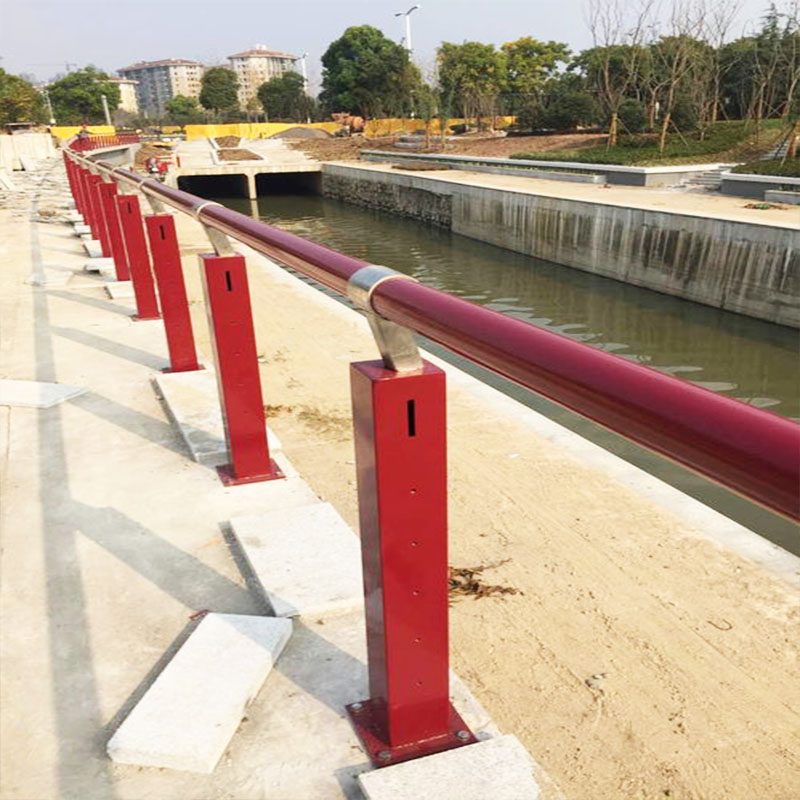 Guardrail Wood Grain Coated FRP Bridge Road Fence with Best Quality