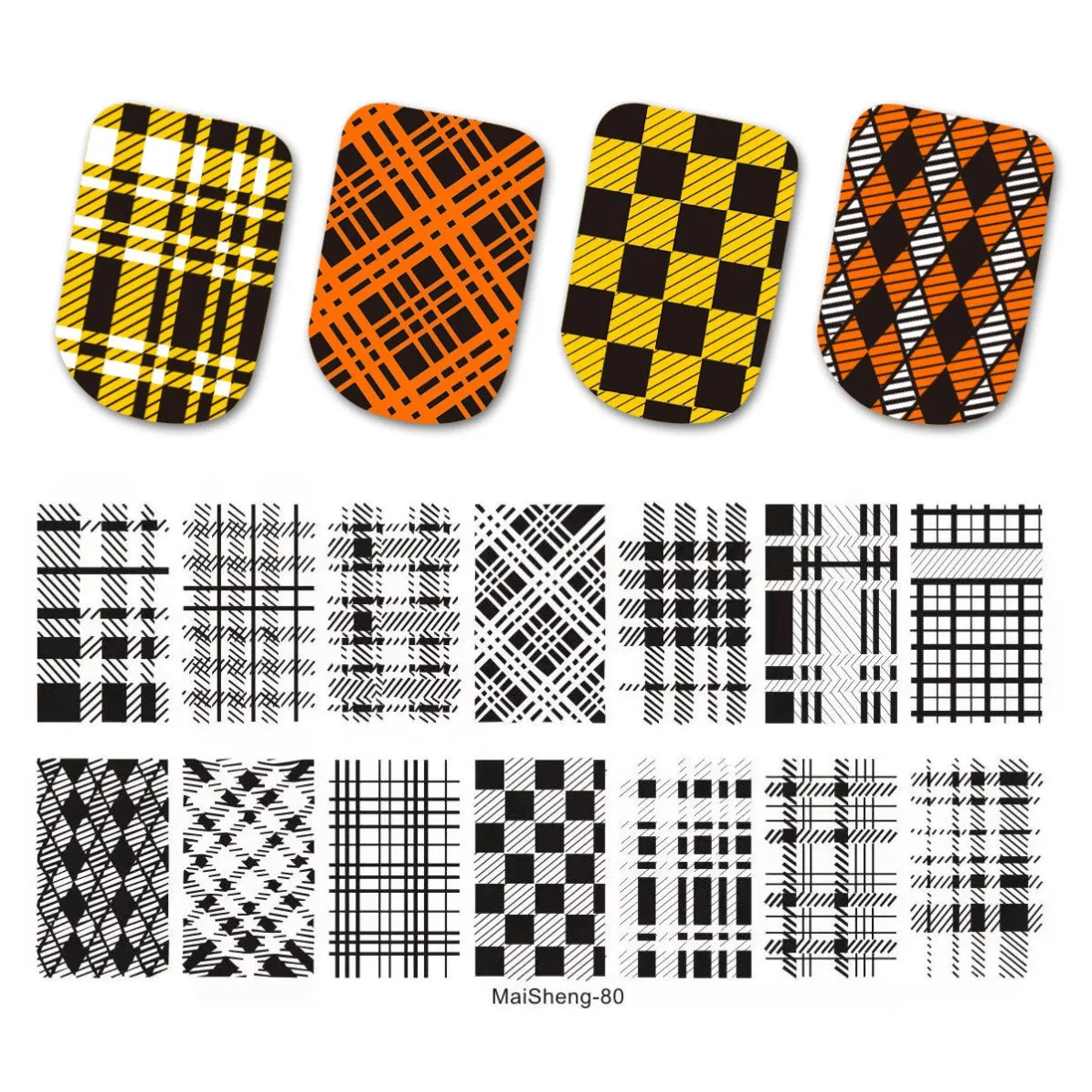 Wholesale Metal Nail Art Stamping Plates Template Polish Stamp Plate