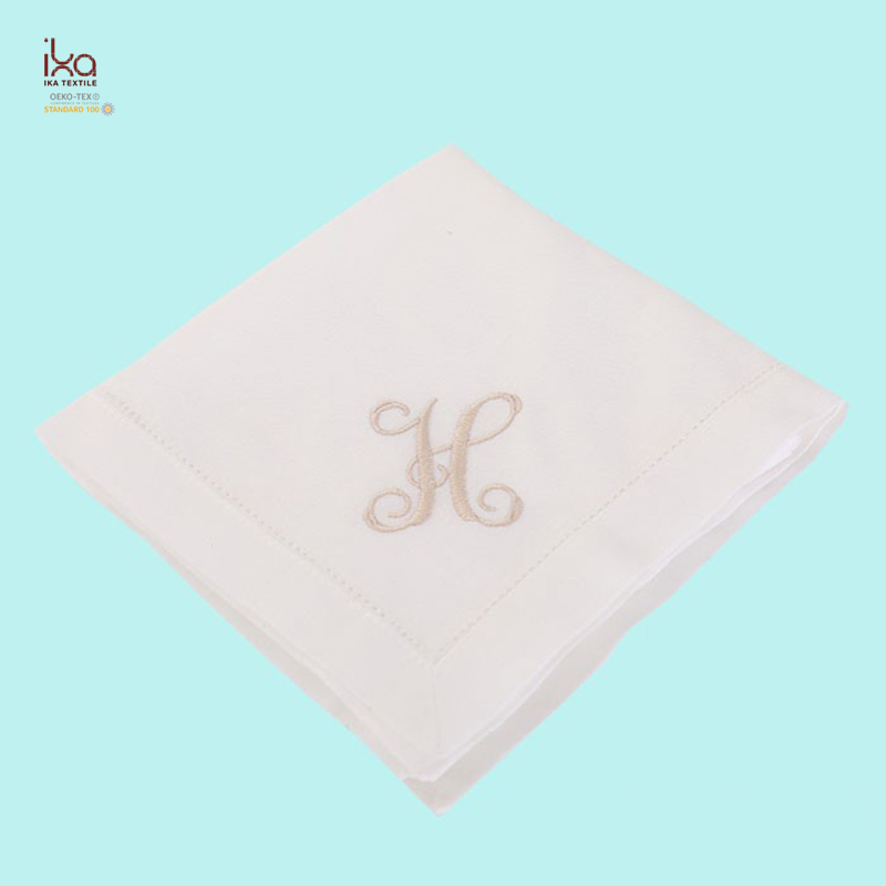 Wholesale Home Decor Wedding Decoration Decorative Party White Lunch Dinner Printed Custom Color Embroidery Logo Natural Woven Linen Napkin