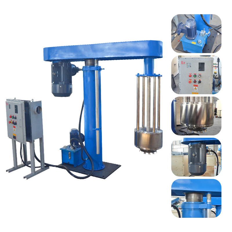 Ceramic Pins Bead/Sand/Pearl Mill 1200L Grinding Basket Mill for Paint Coating Ink Pigment Dyes with Cooling Jacket