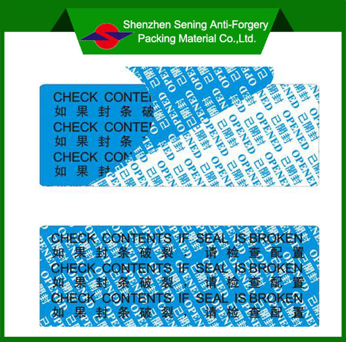High-Residue Void Sealing Adhesive Partial Transfer Labels