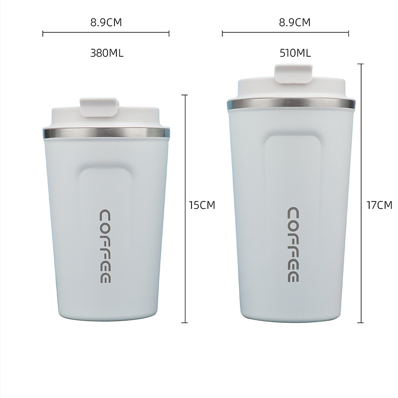 Hot Sale 304 Stainless Steel Double Wall Vacuum Car Portable Coffee Water Bottle Insulated Tumbler Cup with LED Intelligent Temperature Measurement
