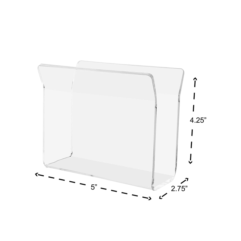 Plastic Squared Towel Holder Clear Acrylic Napkin Holder for Napkins