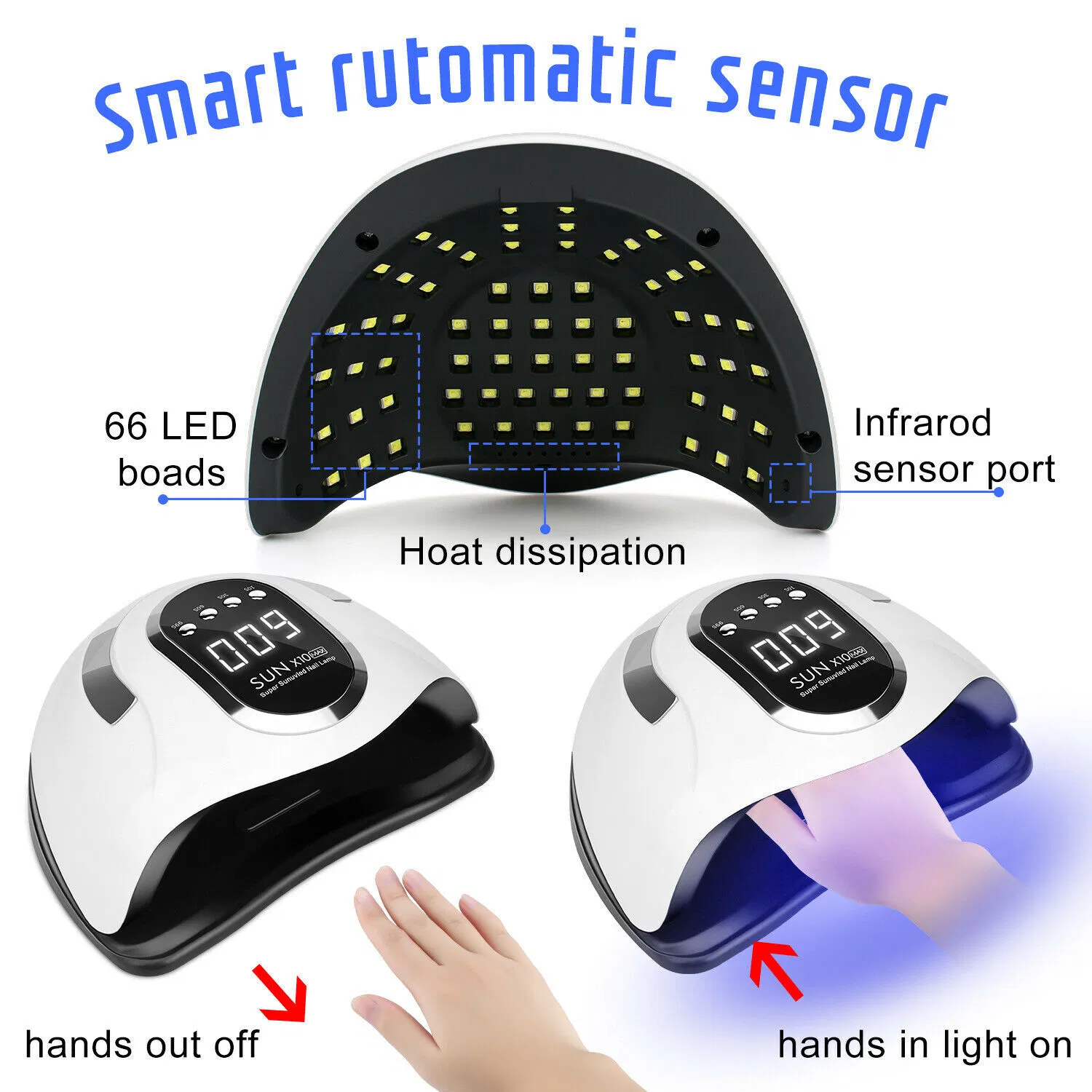 on Sale Nailprof Professional Efficient Gel Nail Dryer UV Curing Lamps LED LED Nail Lamp