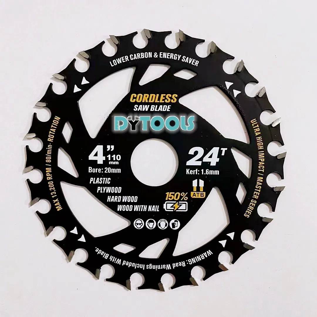 Factory Tct Carbide Multi Circular Saw Blade for Cordless Litium Battery Tools Used Wood Cutting